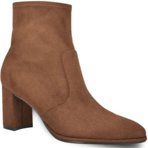 Nine West Luella brown High Heel Ankle Boots Size 6M - Picture 1 of 11